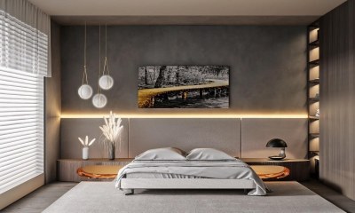 现代卧室3D模型下载